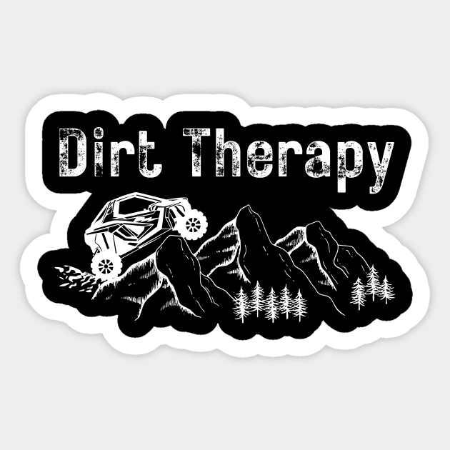 ATV Dirt Therapy Sticker by VikingHeart Designs